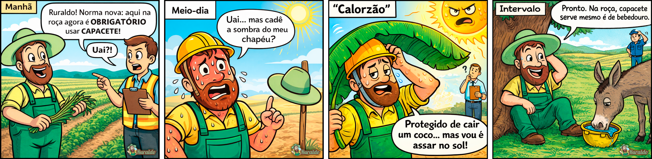 Chapéu ou capacete? – Custo e burocracia para quem produz comida todo dia